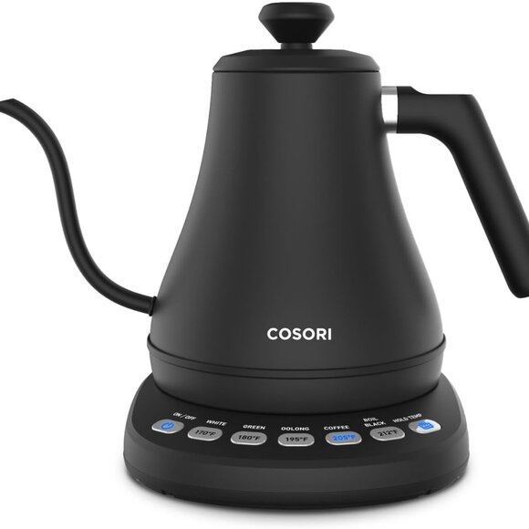 Stylish Stainless Steel Electric Kettle - 5 Temperature Controls, 0.8L Capacity - Picture 1 of 6